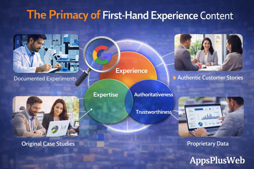 The Primacy of First-Hand Experience Content