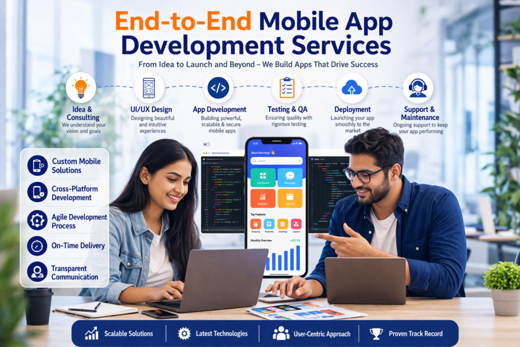 End-to-End Mobile App Development Services End-to-End Mobile App Development Services