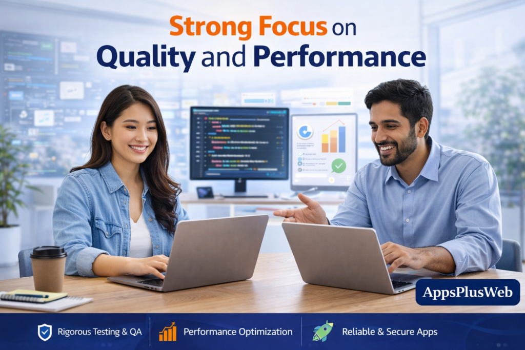 Strong Focus on Quality and Performance Strong Focus on Quality and Performance