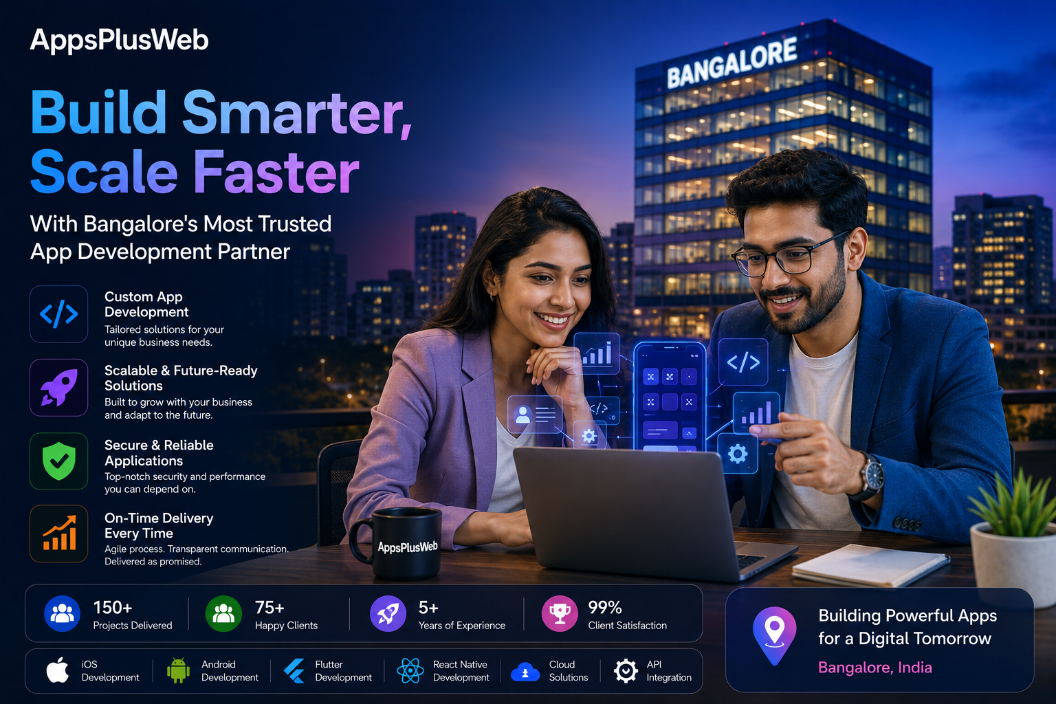 Build Smarter, Scale Faster With Bangalore’s Most Trusted App Development Partner