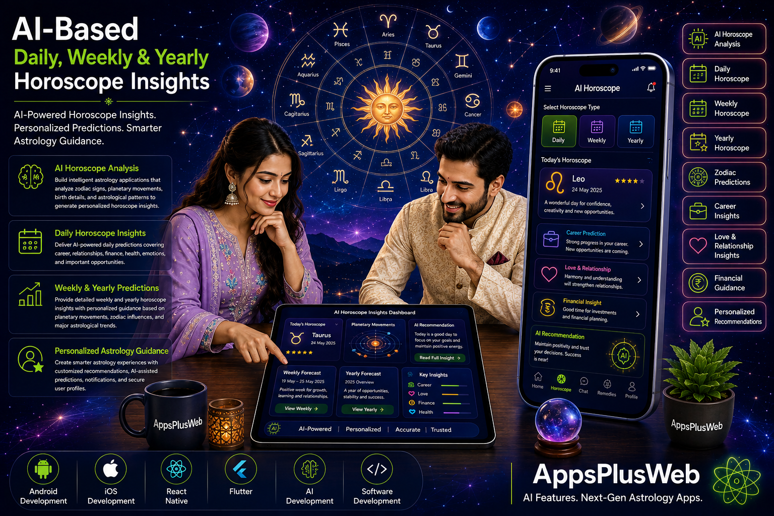 AI-Based Daily, Weekly & Yearly Horoscope Insights