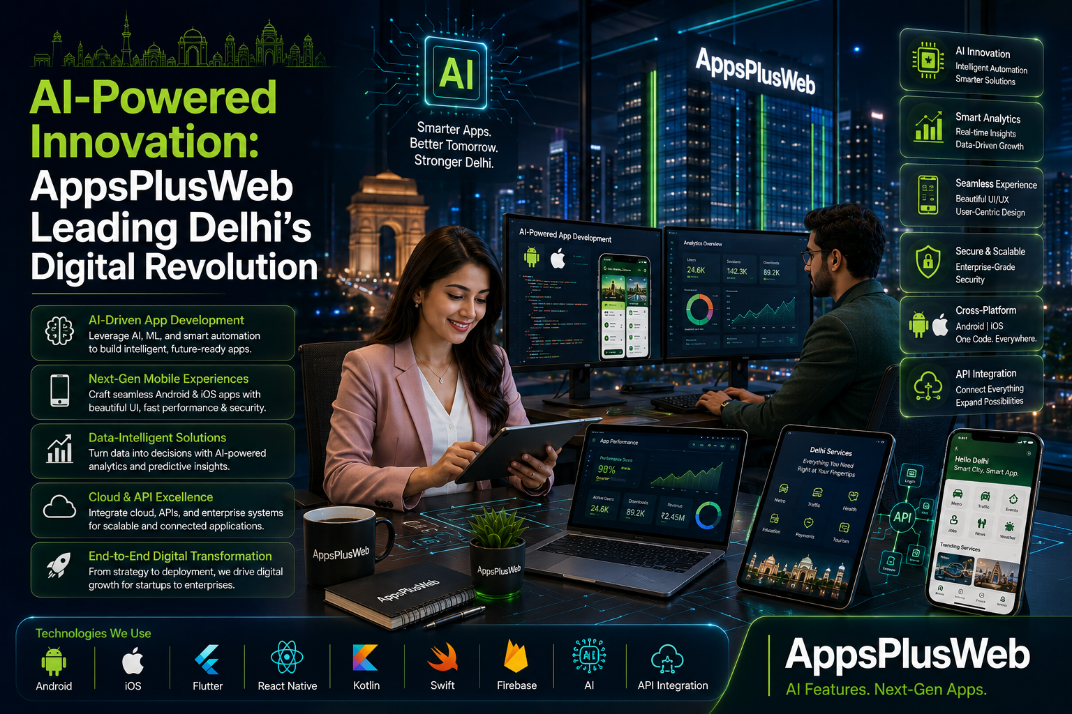 AI-Powered Innovation for Modern Businesses: Why AppsPlusWeb Leads the Digital Revolution in Delhi