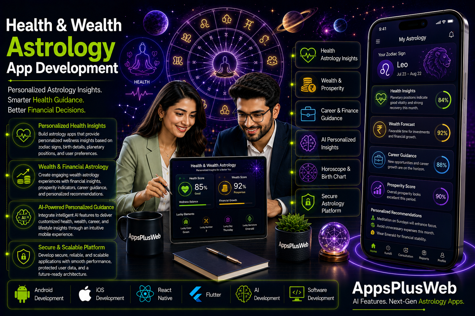 Health & Wealth Astrology App Development Health & Wealth Astrology App Development