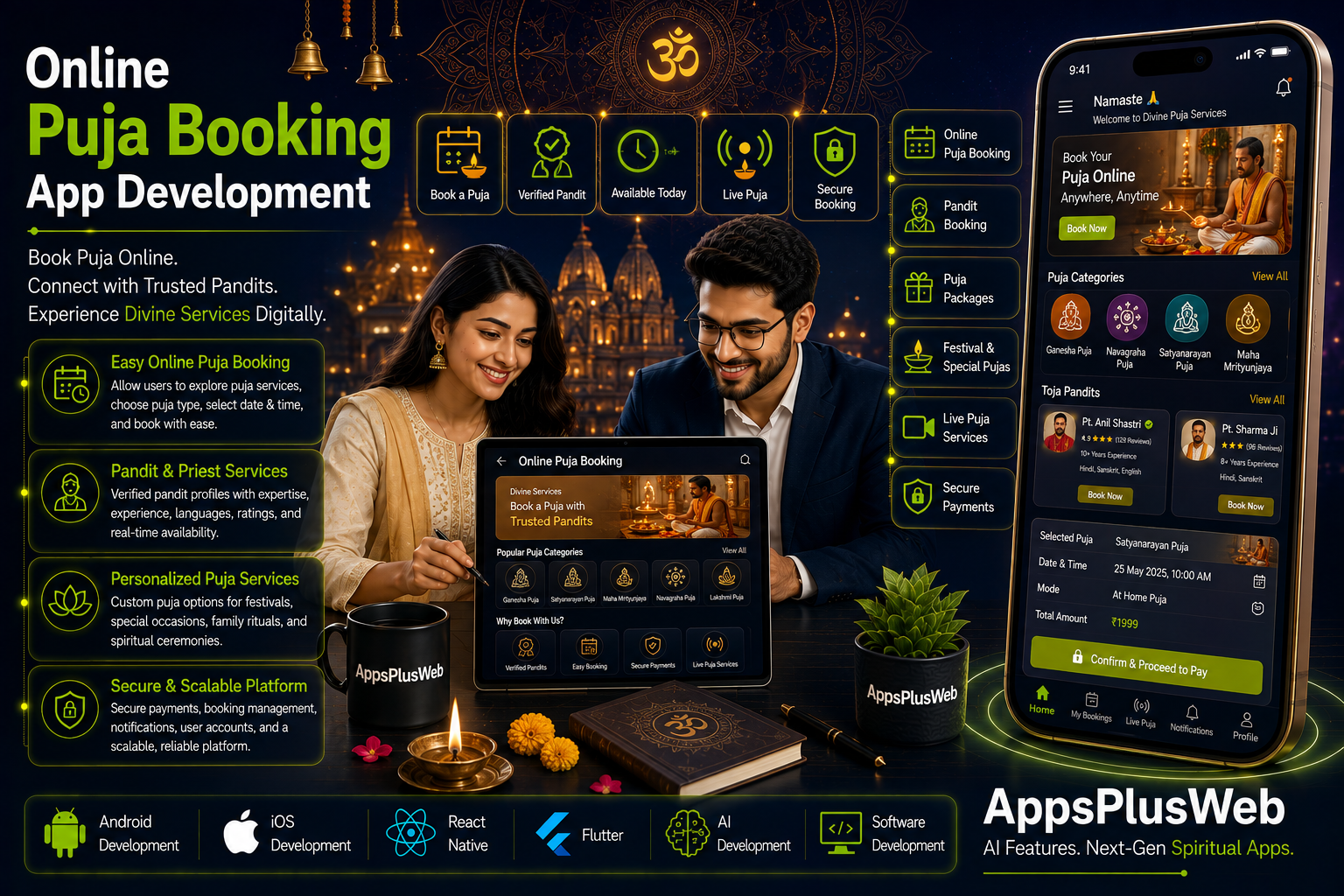 Online Puja Booking App Development Online Puja Booking App Development