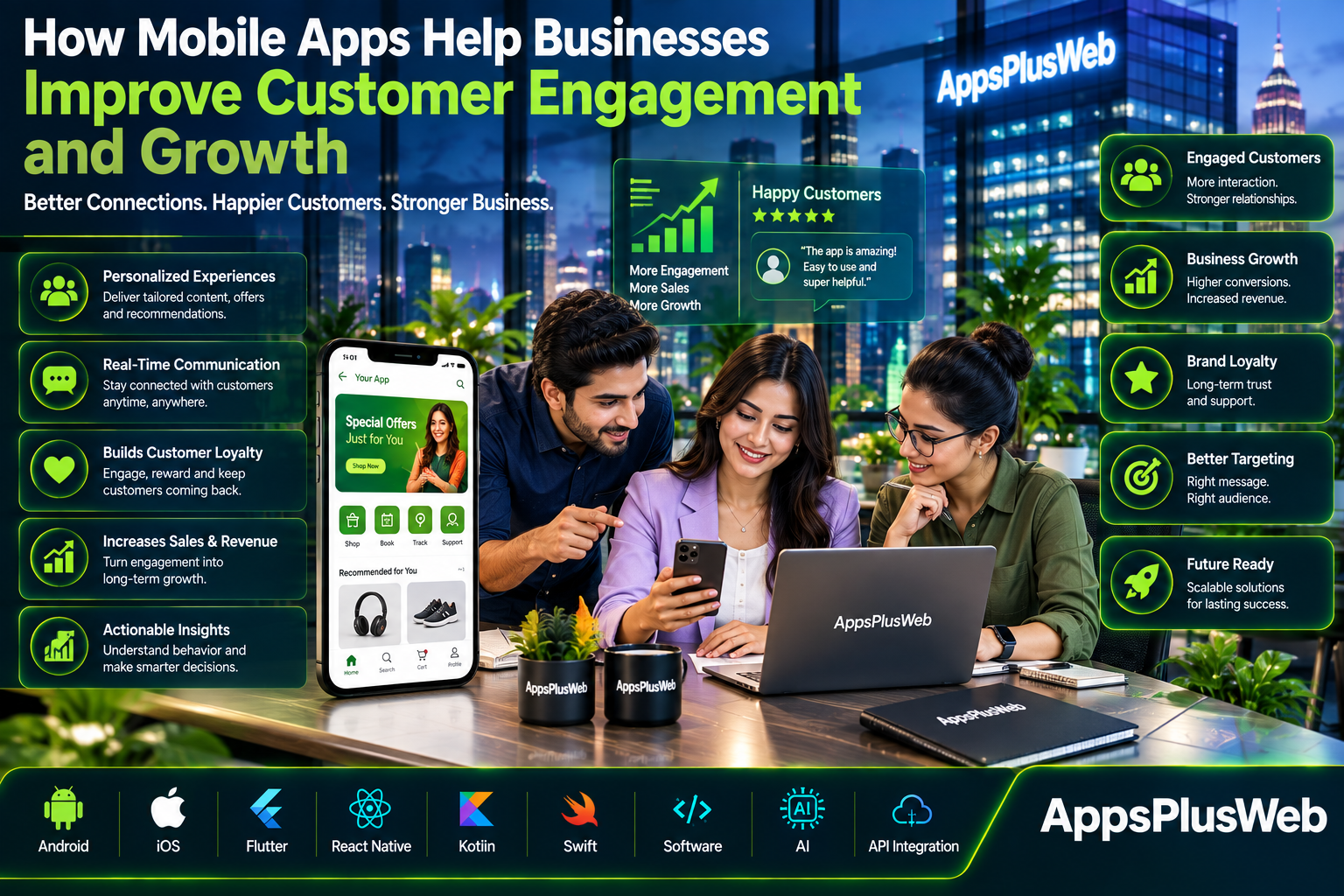 How Mobile Apps Help Businesses Improve Customer Engagement and Growth