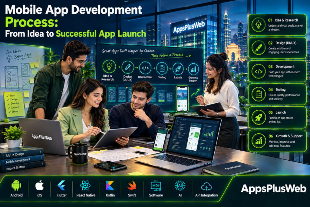 Mobile App Development Process: From Idea to Successful App Launch Mobile App Development Process: From Idea to Successful App Launch