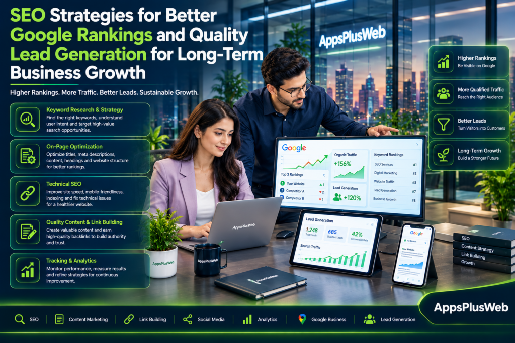 SEO Strategies for Better Google Rankings and Quality Lead Generation for Long-Term Business Growth